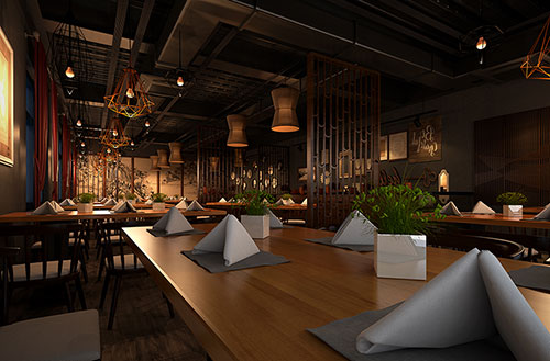 辽阳简约大气中式风格餐厅设计装修效果图