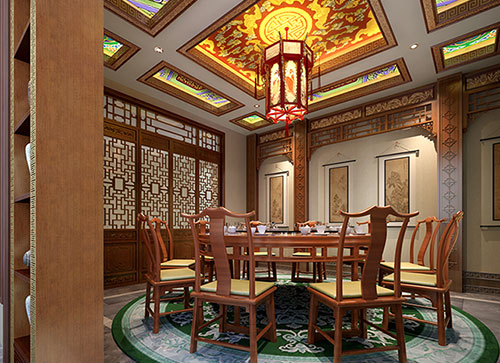 辽阳中式古典风格家居装修设计效果图