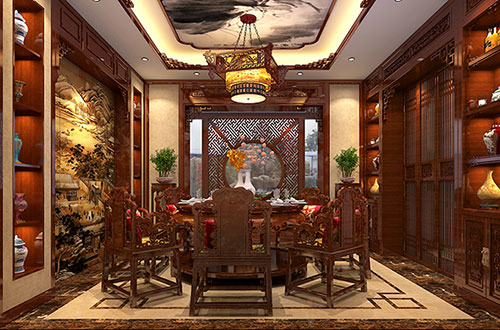 辽阳温馨雅致的古典中式家庭装修设计效果图
